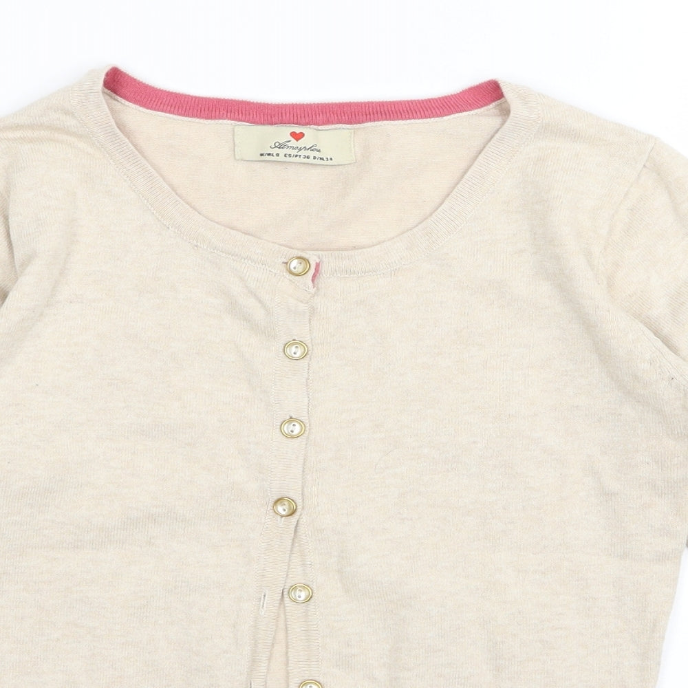 Primark Womens Beige   Cardigan Jumper Size 8