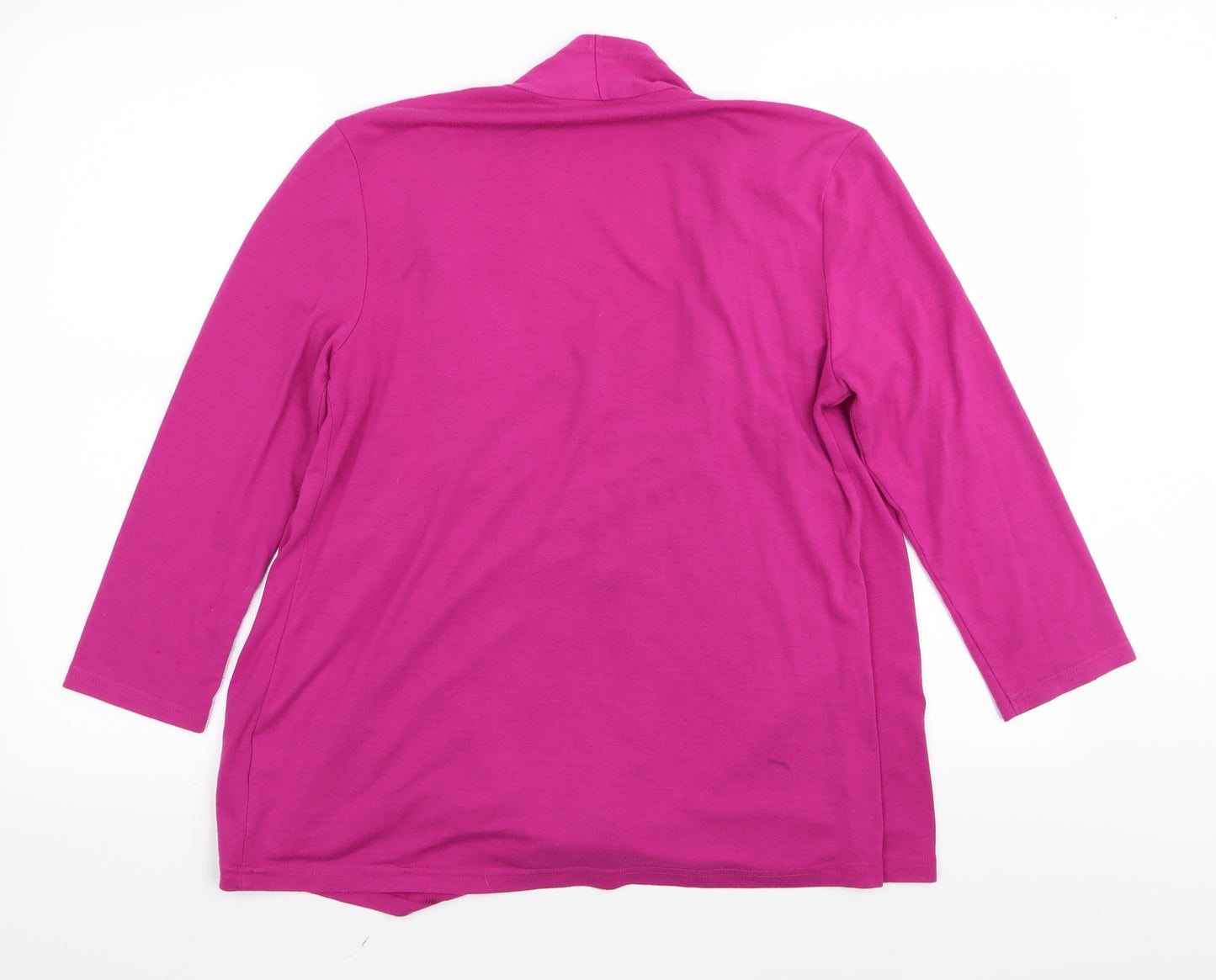 Joanna Hope Womens Pink   Basic T-Shirt Size 12  - cardigan/top