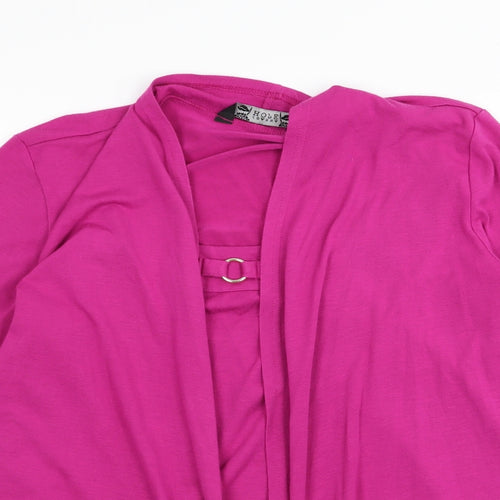 Joanna Hope Womens Pink   Basic T-Shirt Size 12  - cardigan/top