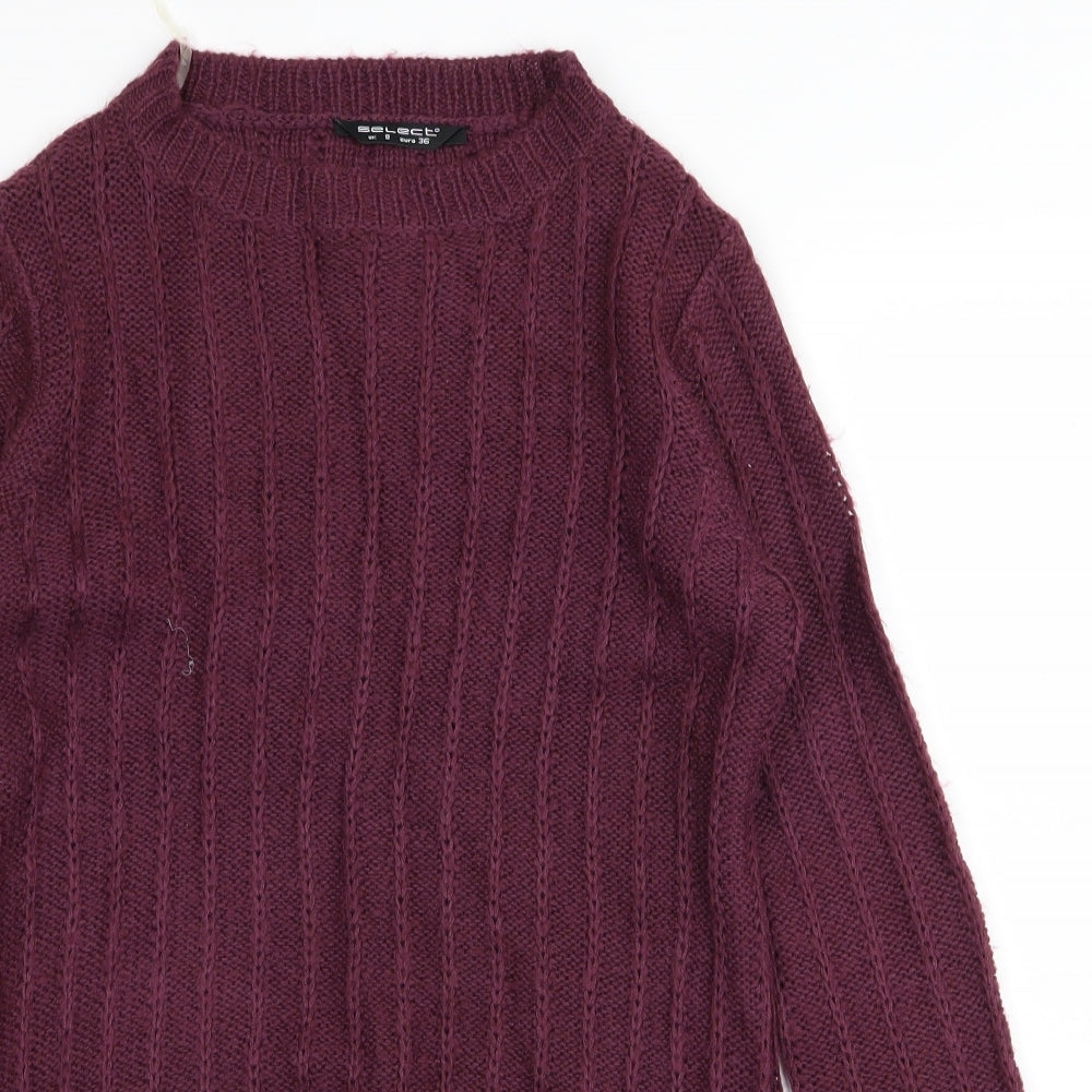 Select Womens Purple   Jumper Dress  Size 8