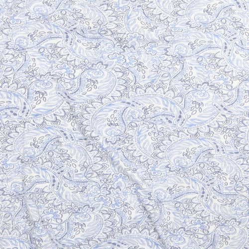 BM Womens Blue Floral  Basic T-Shirt Size 22