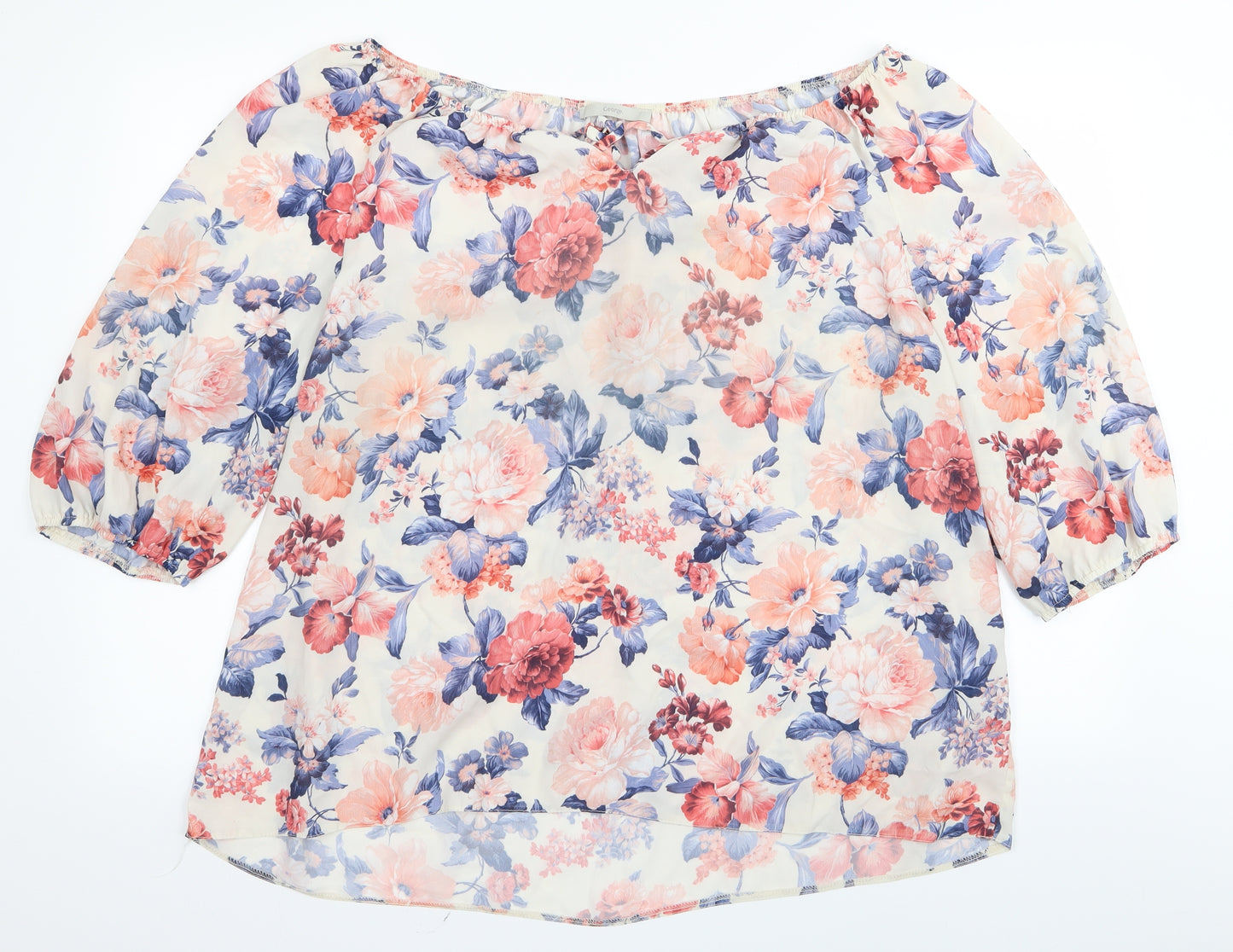 Asda George Womens Pink Floral  Basic Blouse Size 22