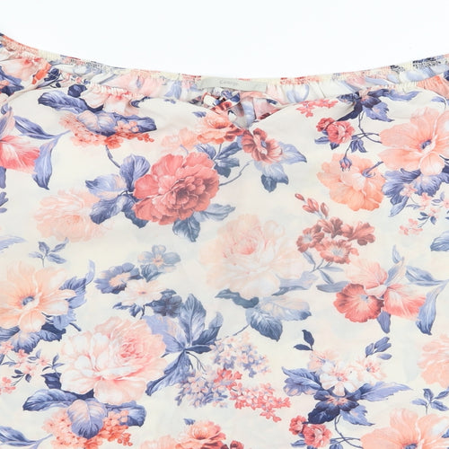 Asda George Womens Pink Floral  Basic Blouse Size 22