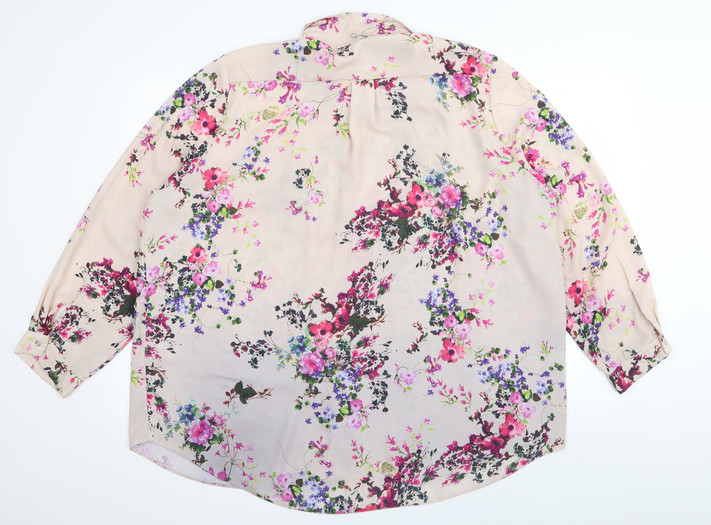 Asda George Womens Pink Floral  Basic Button-Up Size 24