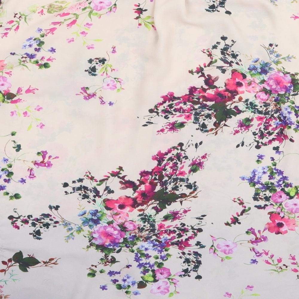 Asda George Womens Pink Floral  Basic Button-Up Size 24