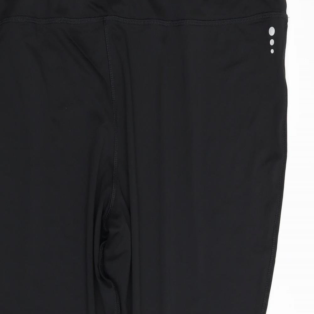 TU Womens Black   Compression Leggings Size 26 L27 in - Stretch waistband