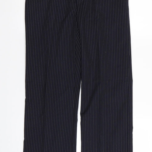 john tailor Mens Blue Striped  Trousers  Size 26 in L28 in