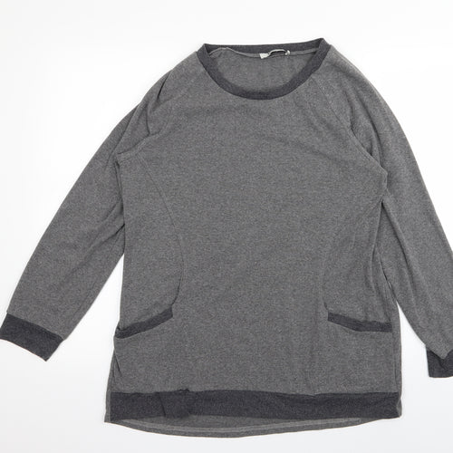 Yidarton Womens Grey   Basic T-Shirt Size L