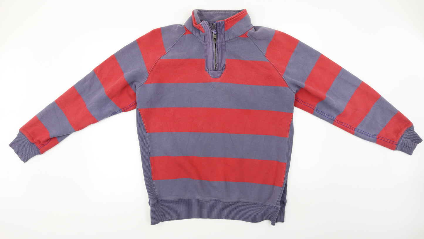 Boden  Mens Blue Striped  Henley Jumper Size L