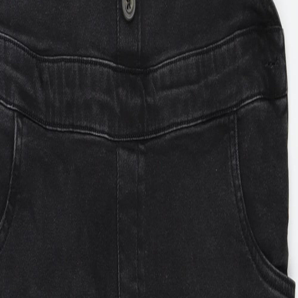 F&F  Girls Black   Dungaree One-Piece Size 13-14 Years