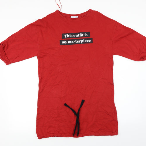 Zara  Womens Red   Basic T-Shirt Size S