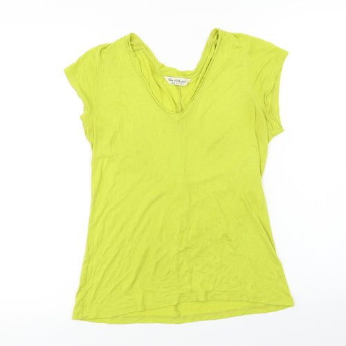Miss Selfridge  Womens Yellow   Basic T-Shirt Size 10