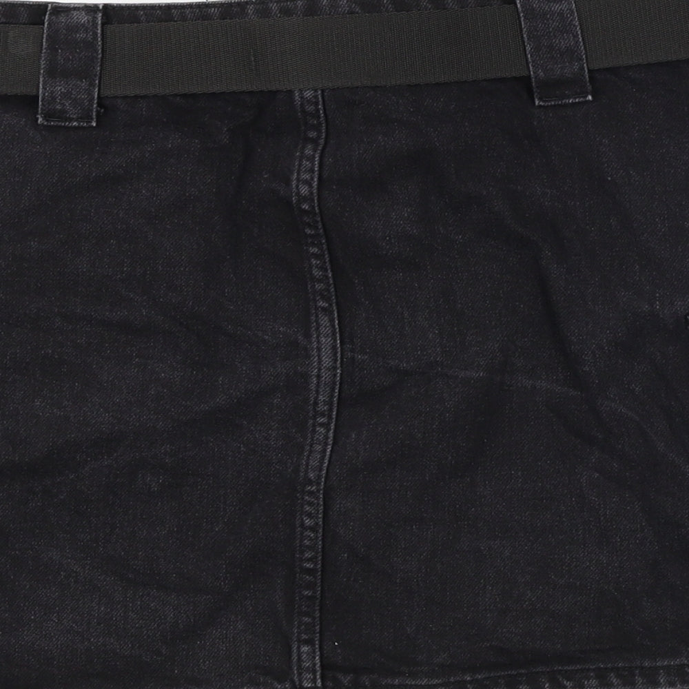 Topshop  Womens Black   A-Line Skirt Size 8
