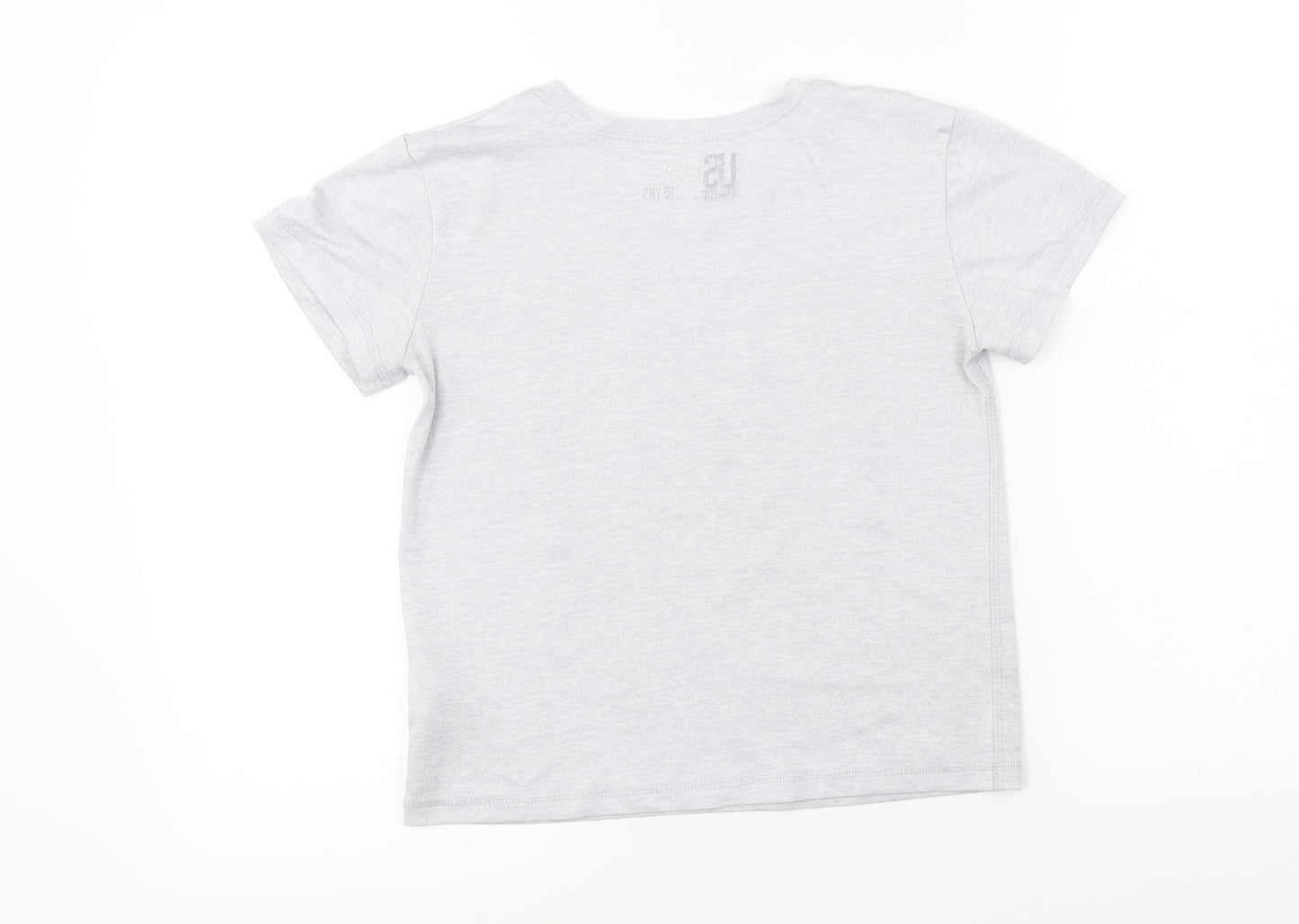 US Athletic  Boys Grey   Basic T-Shirt Size 10 Years