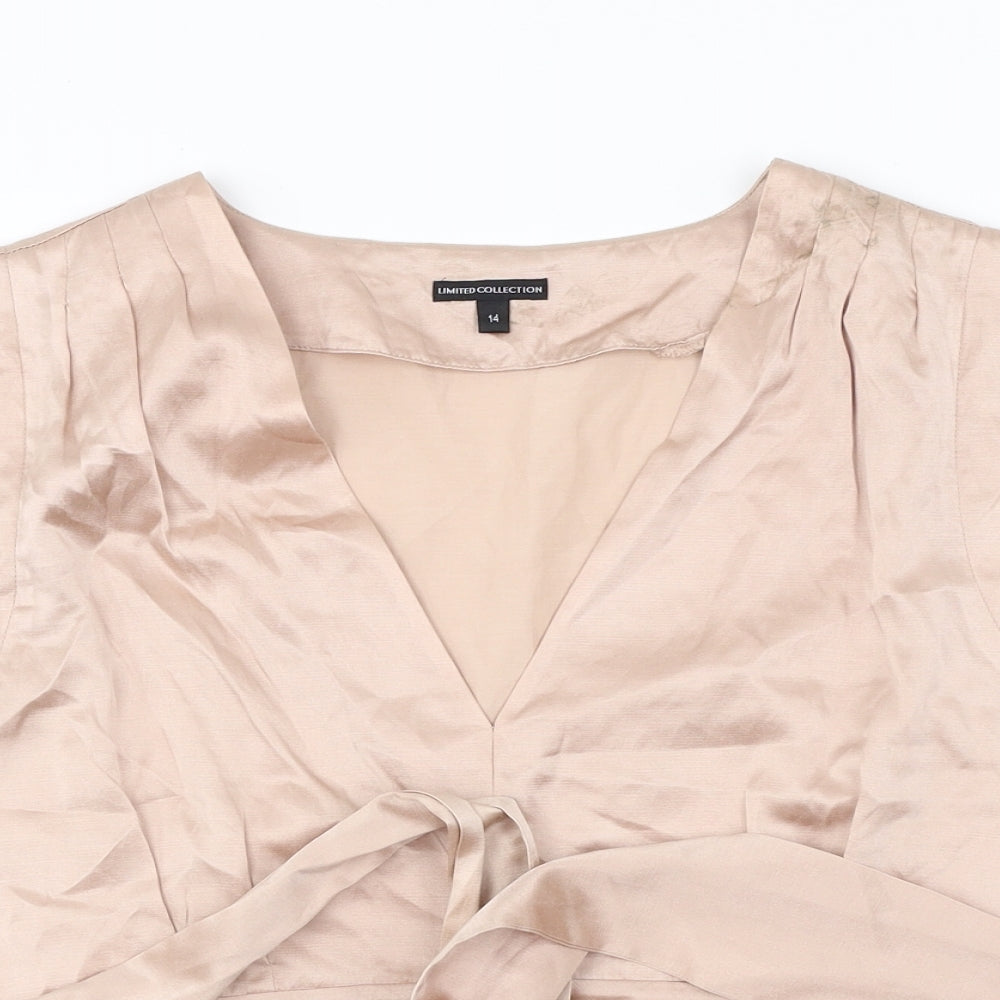 Limited Collection  Womens Pink   Basic Blouse Size 14