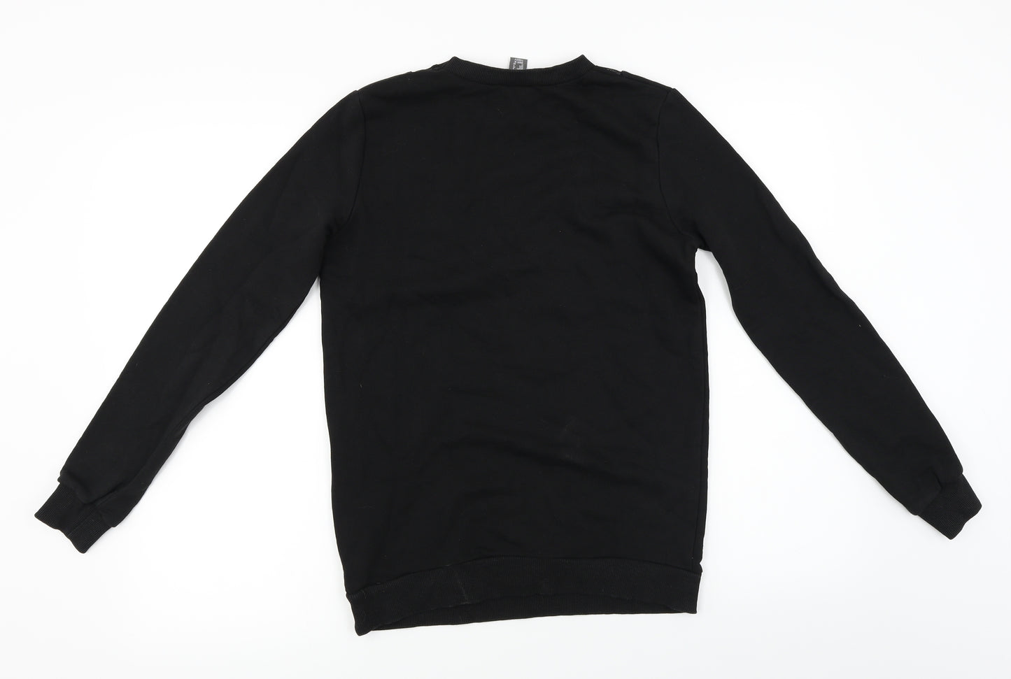 Primark  Womens Black Floral  Pullover Jumper Size 8