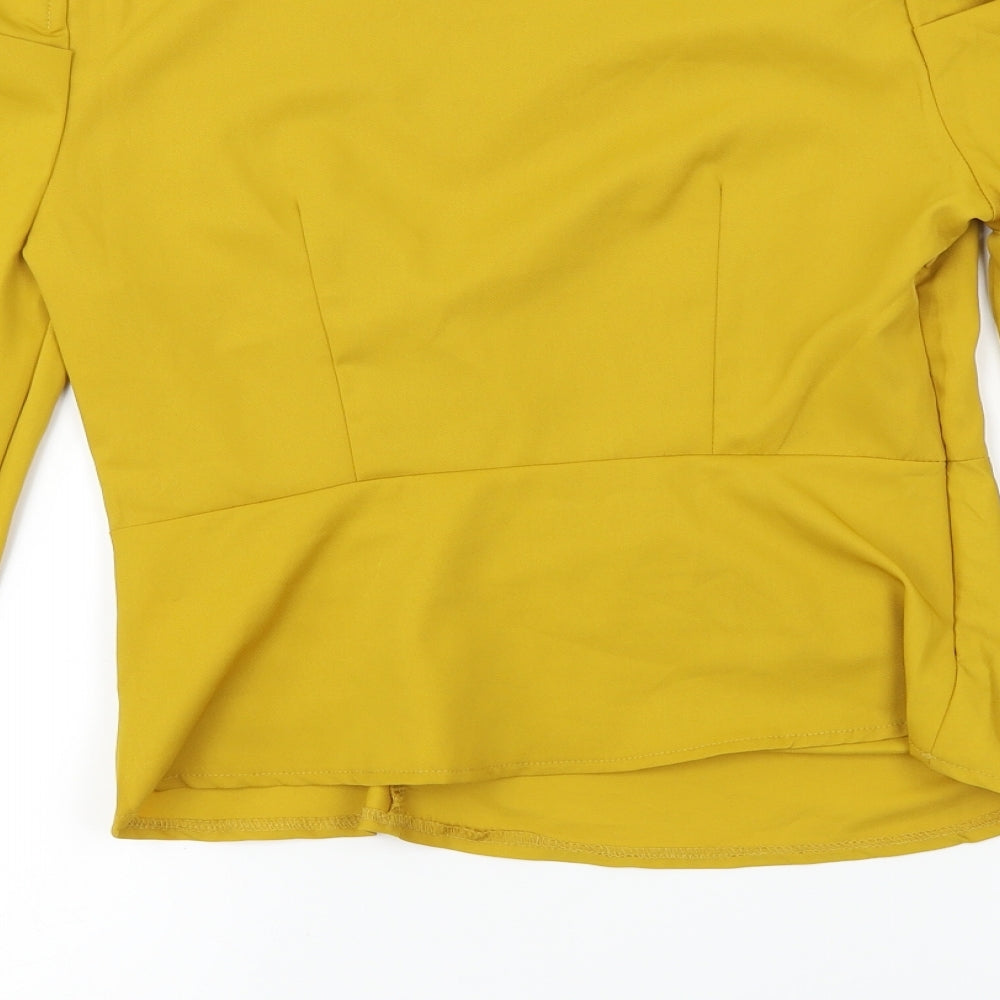Nasty Gal  Womens Yellow   Basic Blouse Size 8