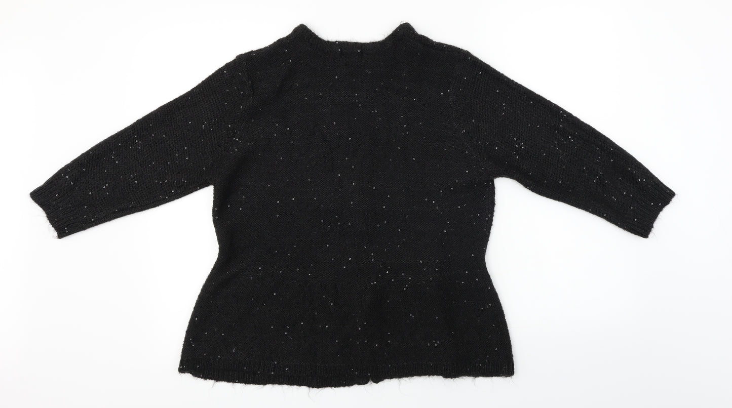 F&F  Womens Black   Full Zip Jumper Size 18