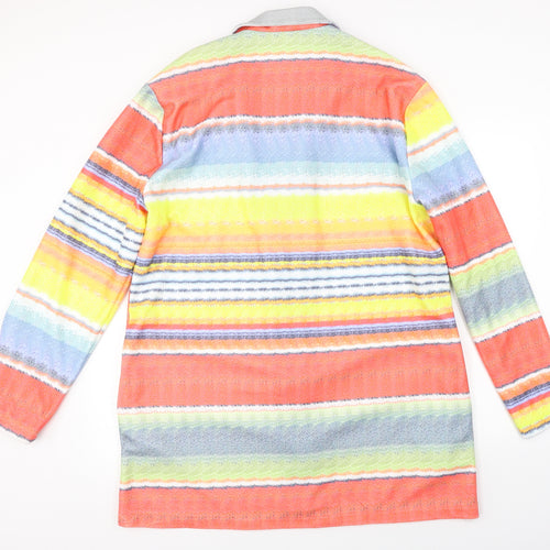 j.c fashion Womens Red Striped  Jacket Coat Size 4XL