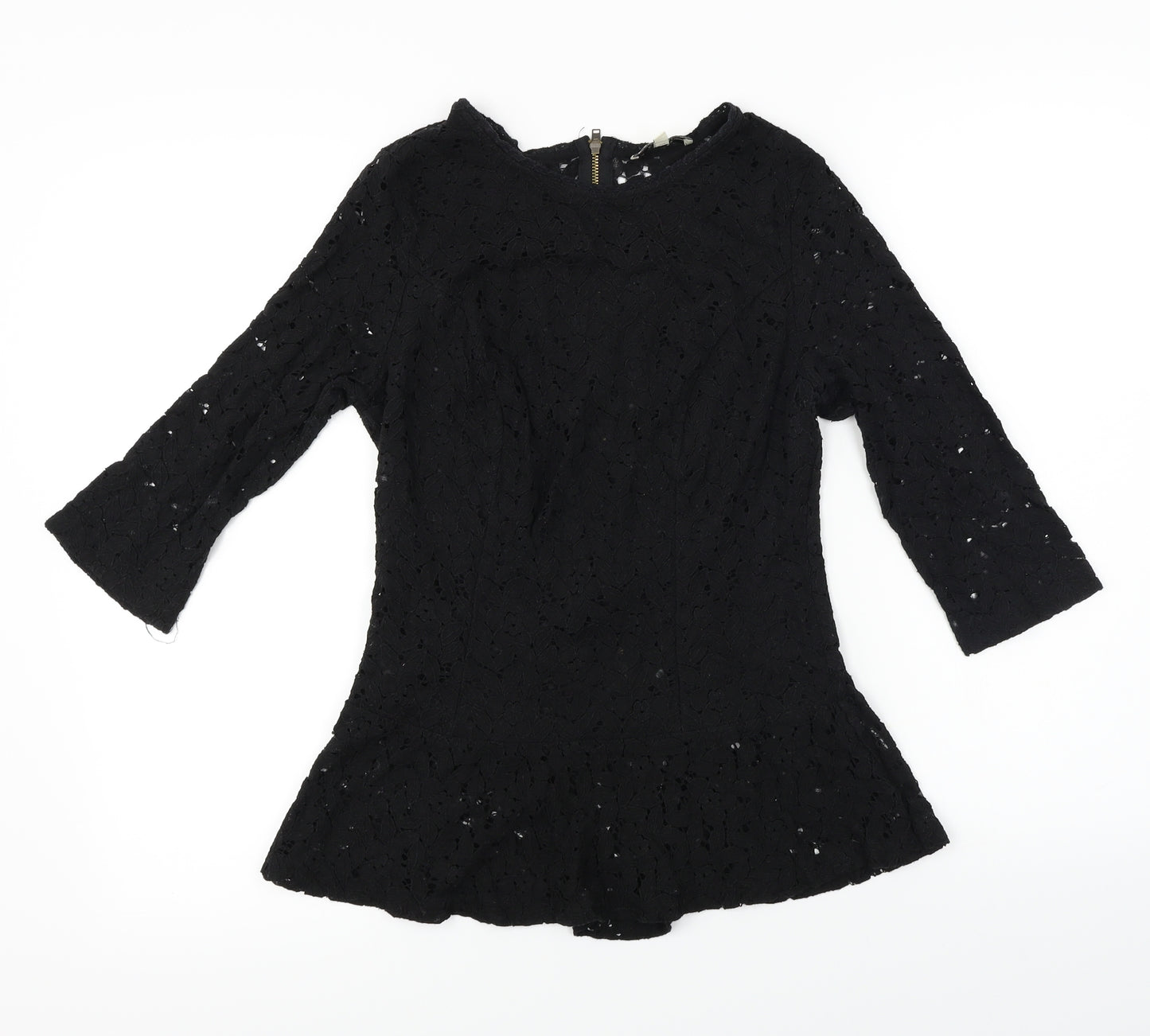 Papaya  Womens Black   Basic T-Shirt Size 12