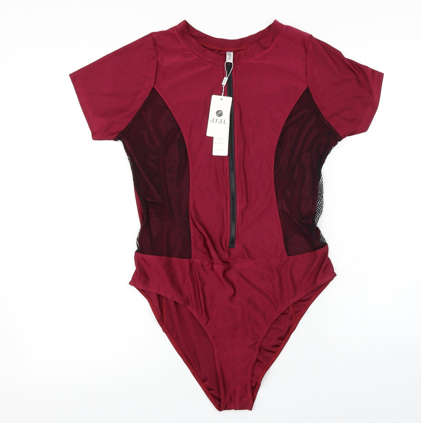 Iefiel  Womens Purple   Bodysuit One-Piece Size XL