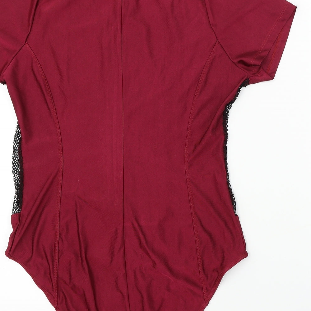 Iefiel  Womens Purple   Bodysuit One-Piece Size XL