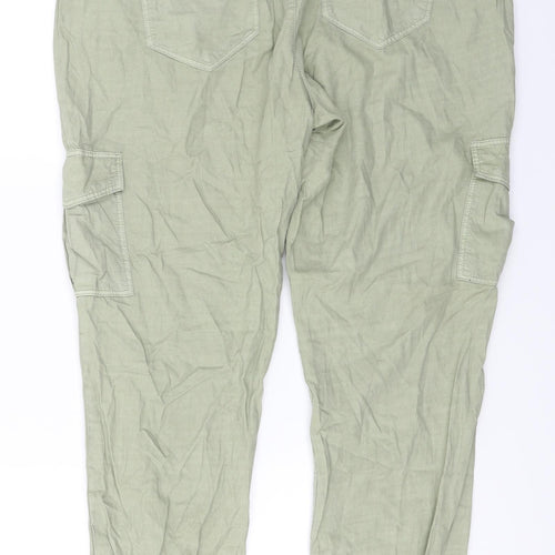 Marks and Spencer  Womens Green   Trousers  Size 34 in L24 in