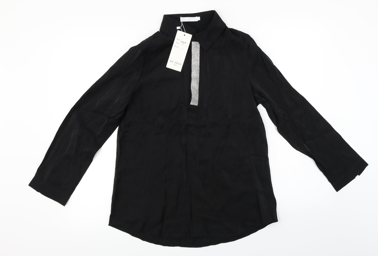 By Swan  Womens Black   Basic Blouse Size L