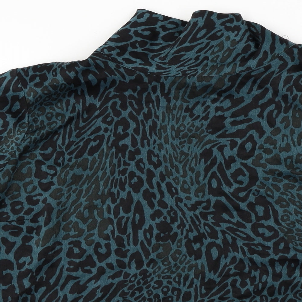 Primark  Womens Green Animal Print  Basic Blouse Size 14