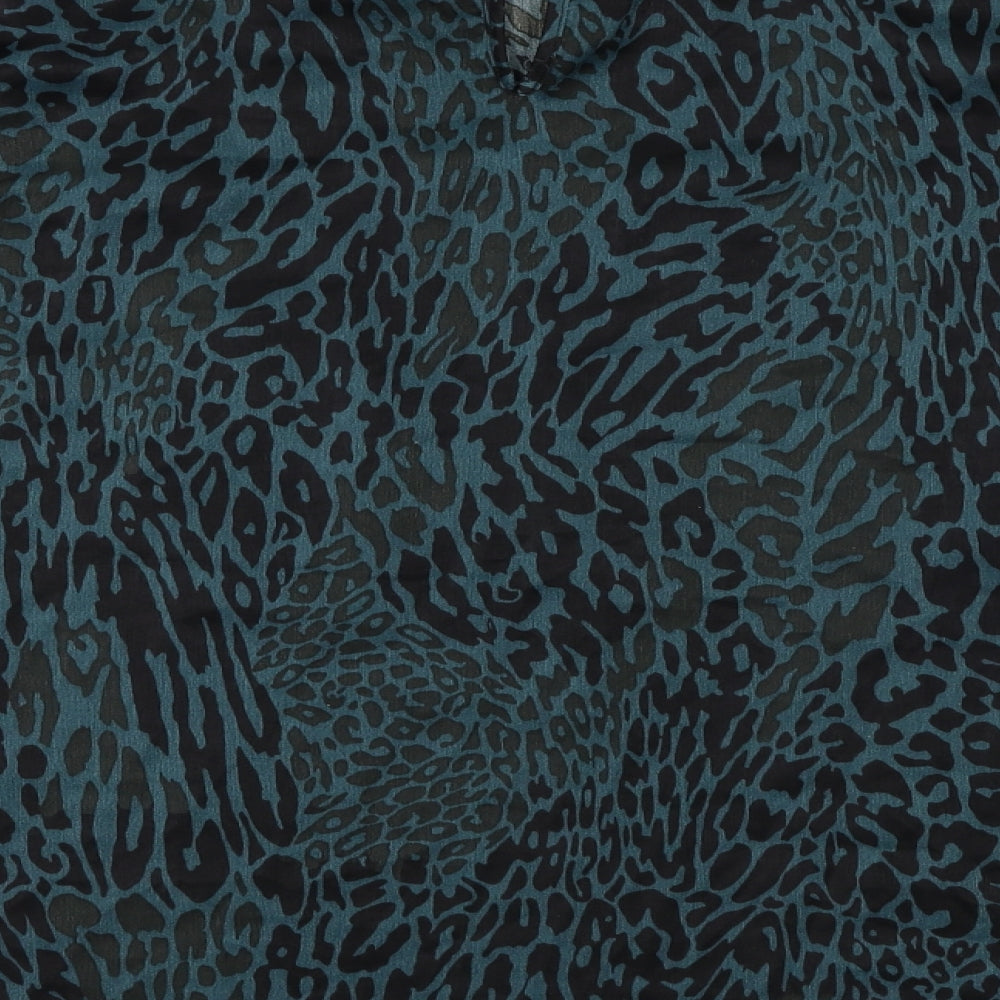 Primark  Womens Green Animal Print  Basic Blouse Size 14
