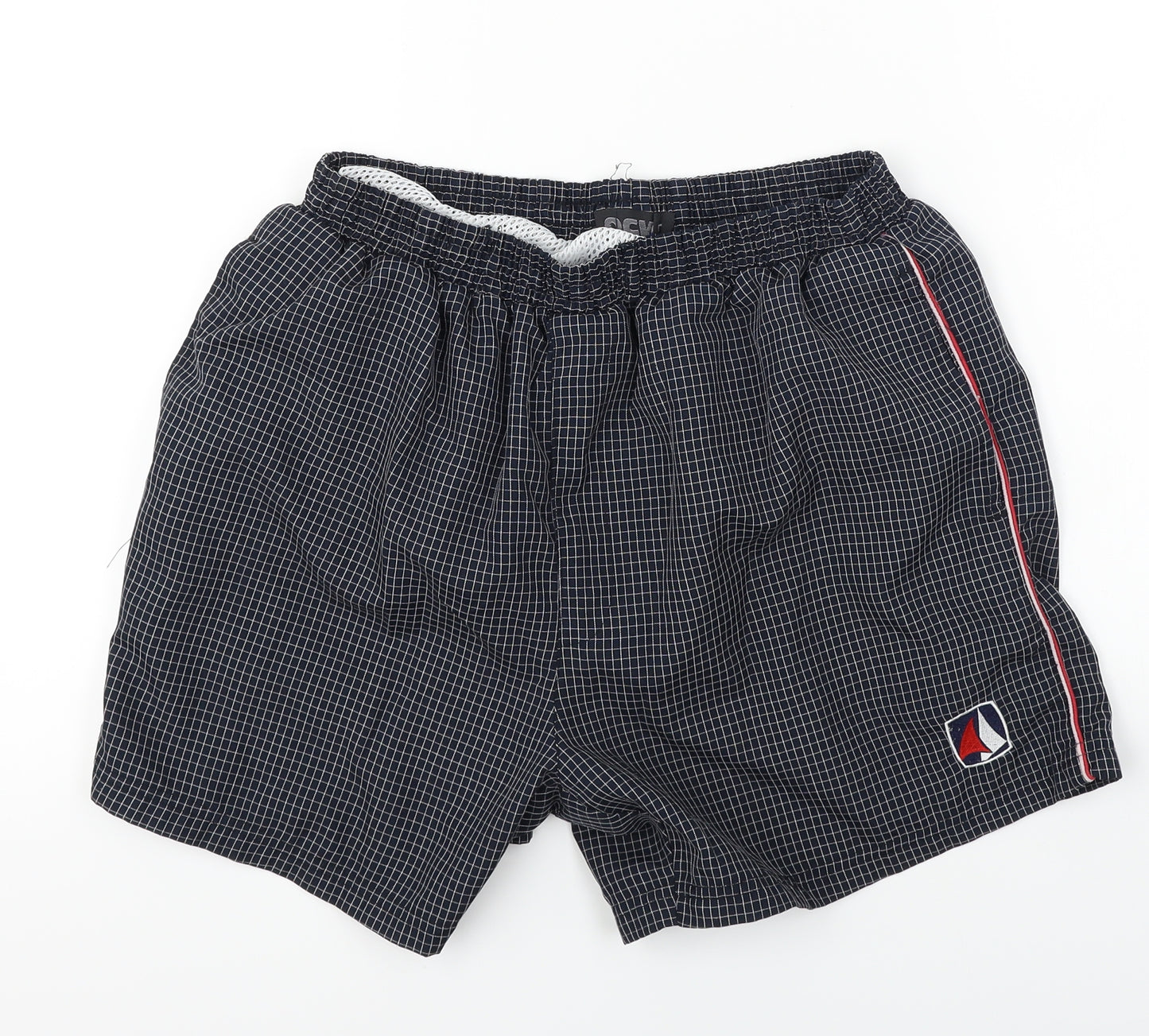 OCV Mens Grey Check  Bermuda Shorts Size L