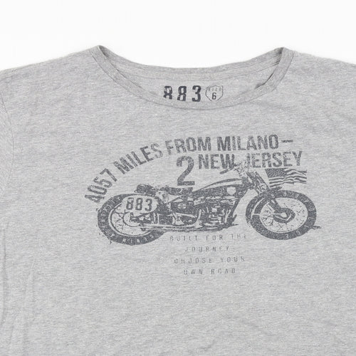 Police  Mens Grey    T-Shirt Size XL