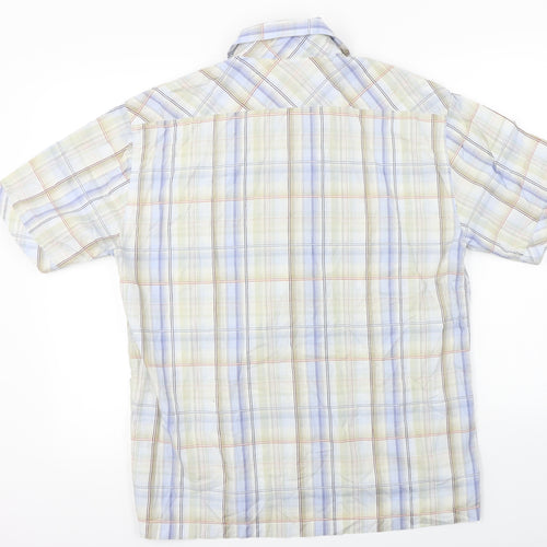 NEXT  Mens Grey Check   Button-Up Size L