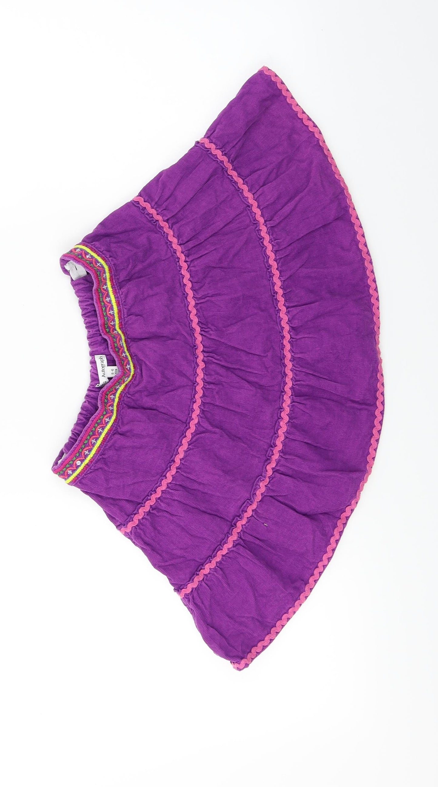 Autograph  Girls Purple   A-Line Skirt Size 6-7 Years