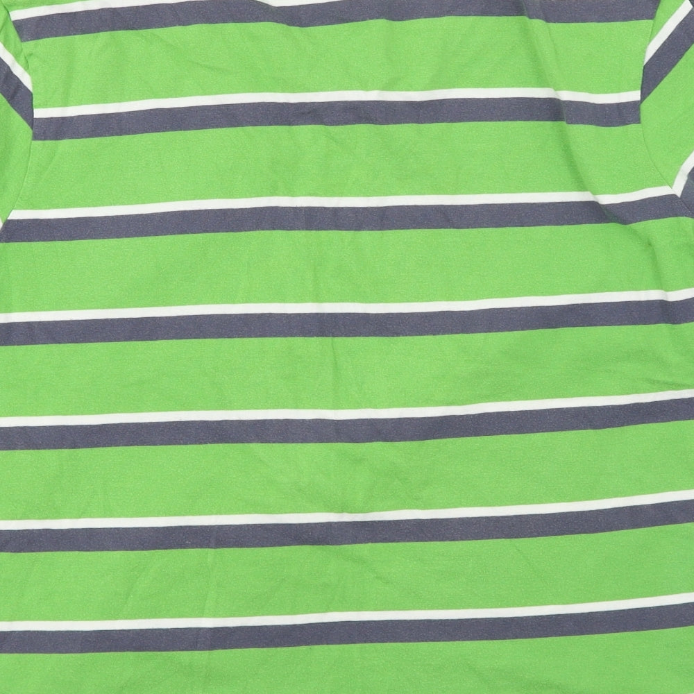 Gap  Boys Green Striped  Basic T-Shirt Size 13 Years