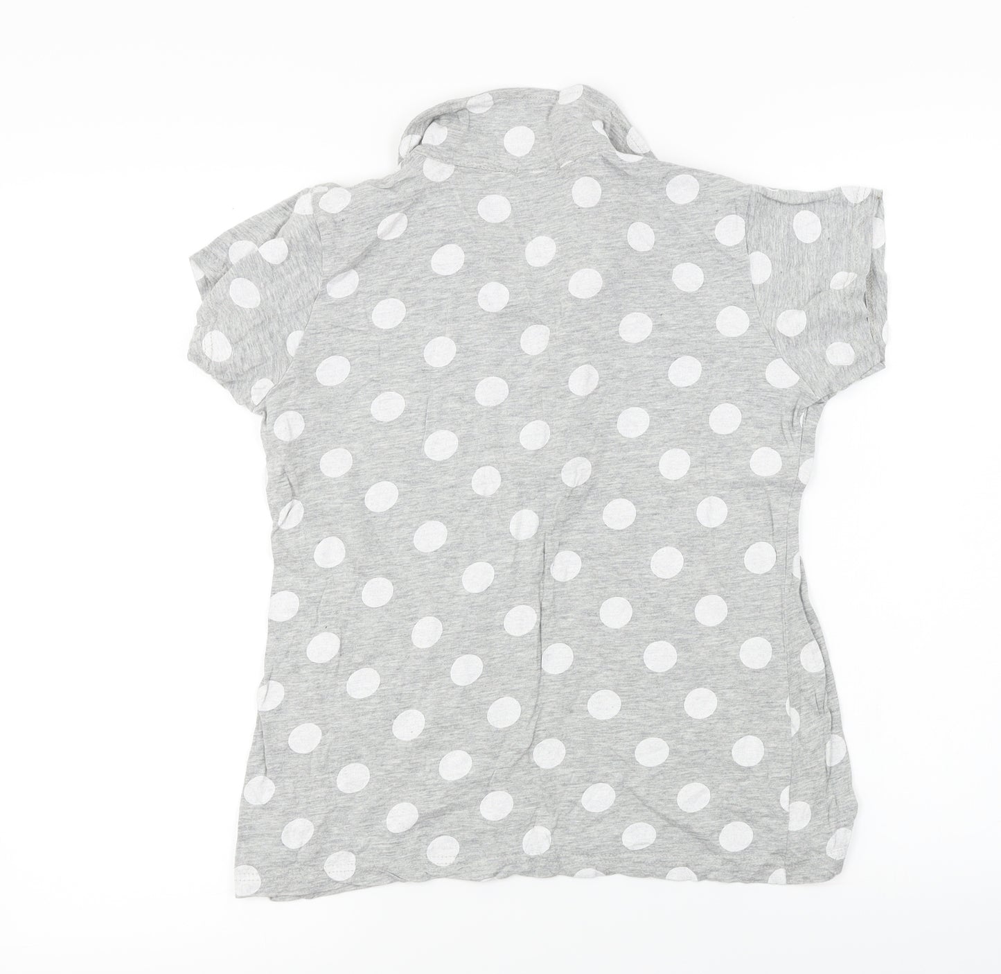 Blue Steel  Womens Grey Polka Dot  Basic T-Shirt Size XL