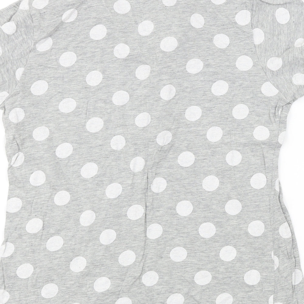 Blue Steel  Womens Grey Polka Dot  Basic T-Shirt Size XL