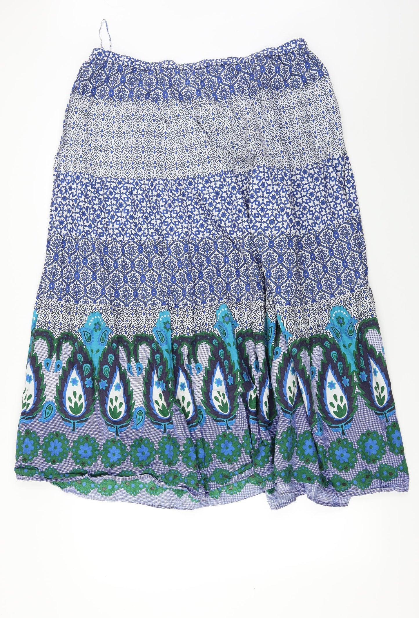 Rogers+Rogers  Womens Blue Floral  A-Line Skirt Size 34 in