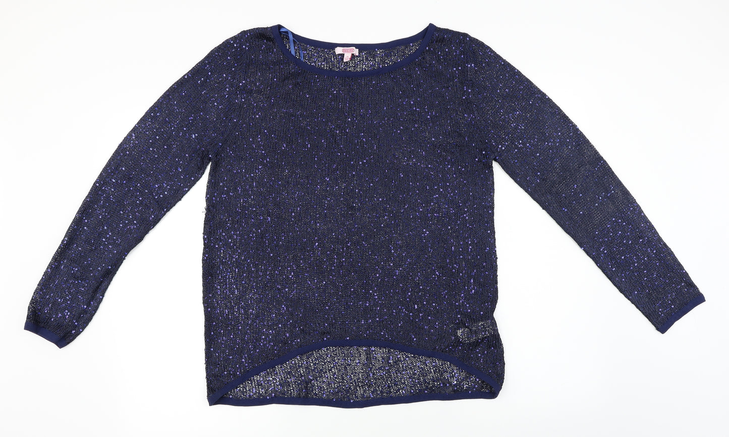 grace fashion Womens Blue   Pullover Jumper Size 14