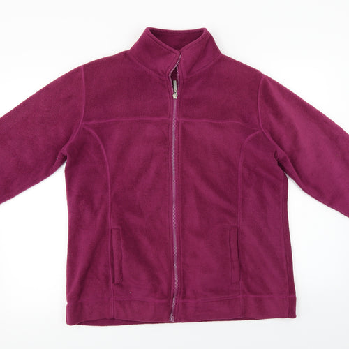Active Womens Purple   Full Zip Jumper Size 14