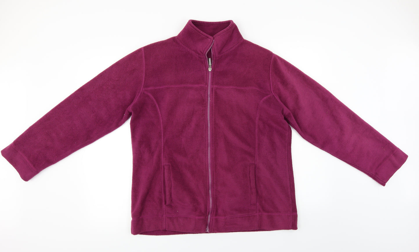 Active Womens Purple   Full Zip Jumper Size 14