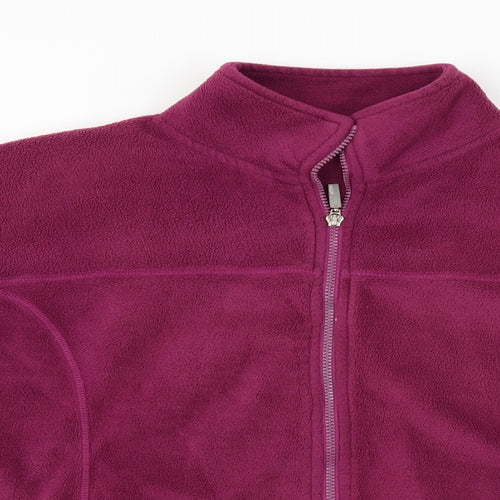 Active Womens Purple   Full Zip Jumper Size 14