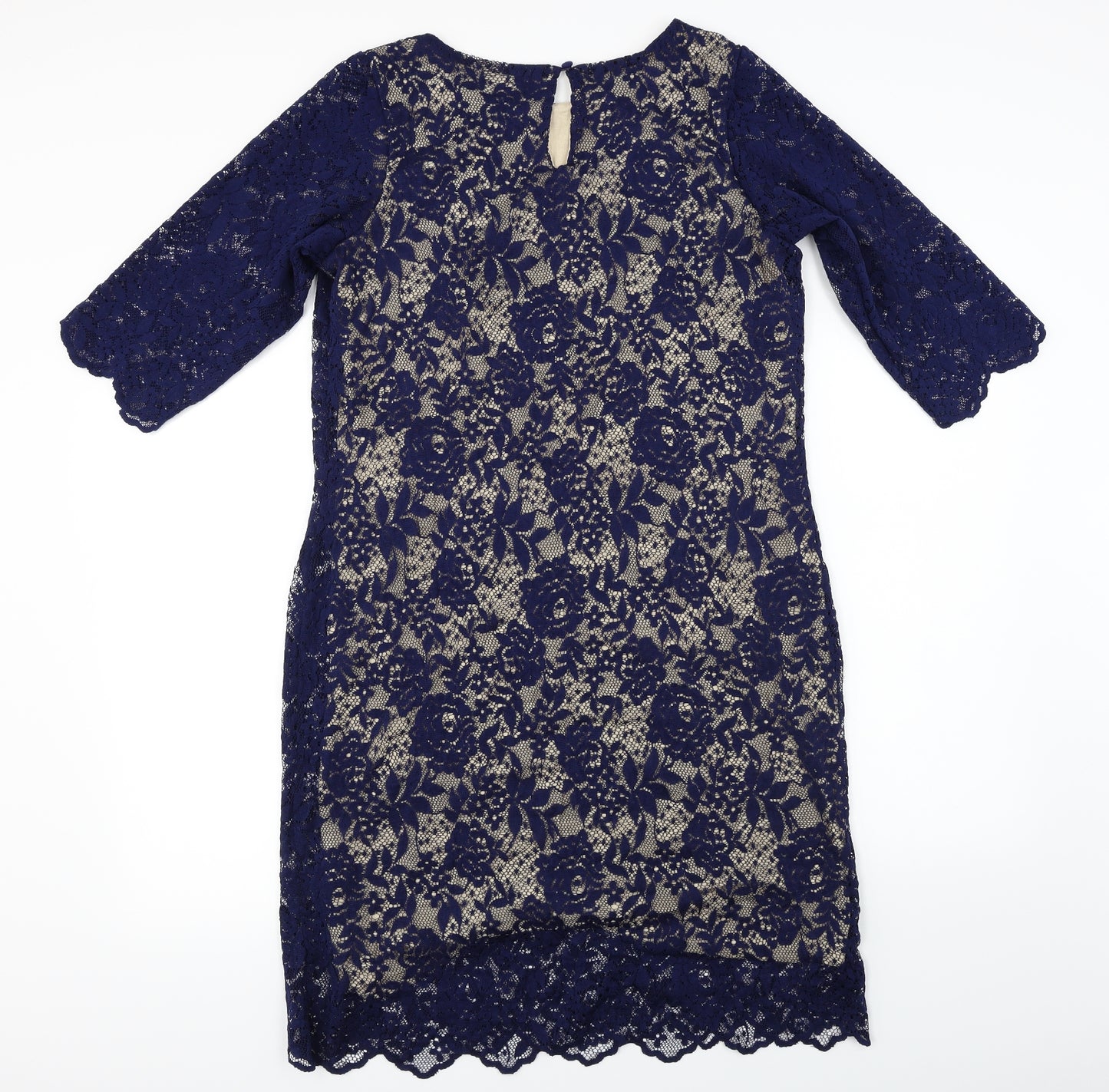 Marks and Spencer  Womens Blue Floral  Bodycon  Size 14