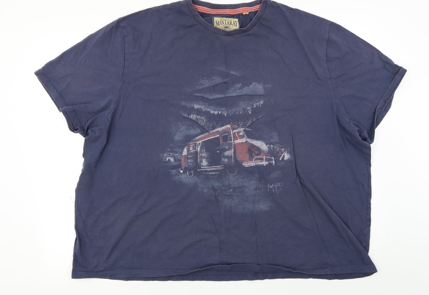 MANTARAY   Mens Grey    T-Shirt Size 3XL