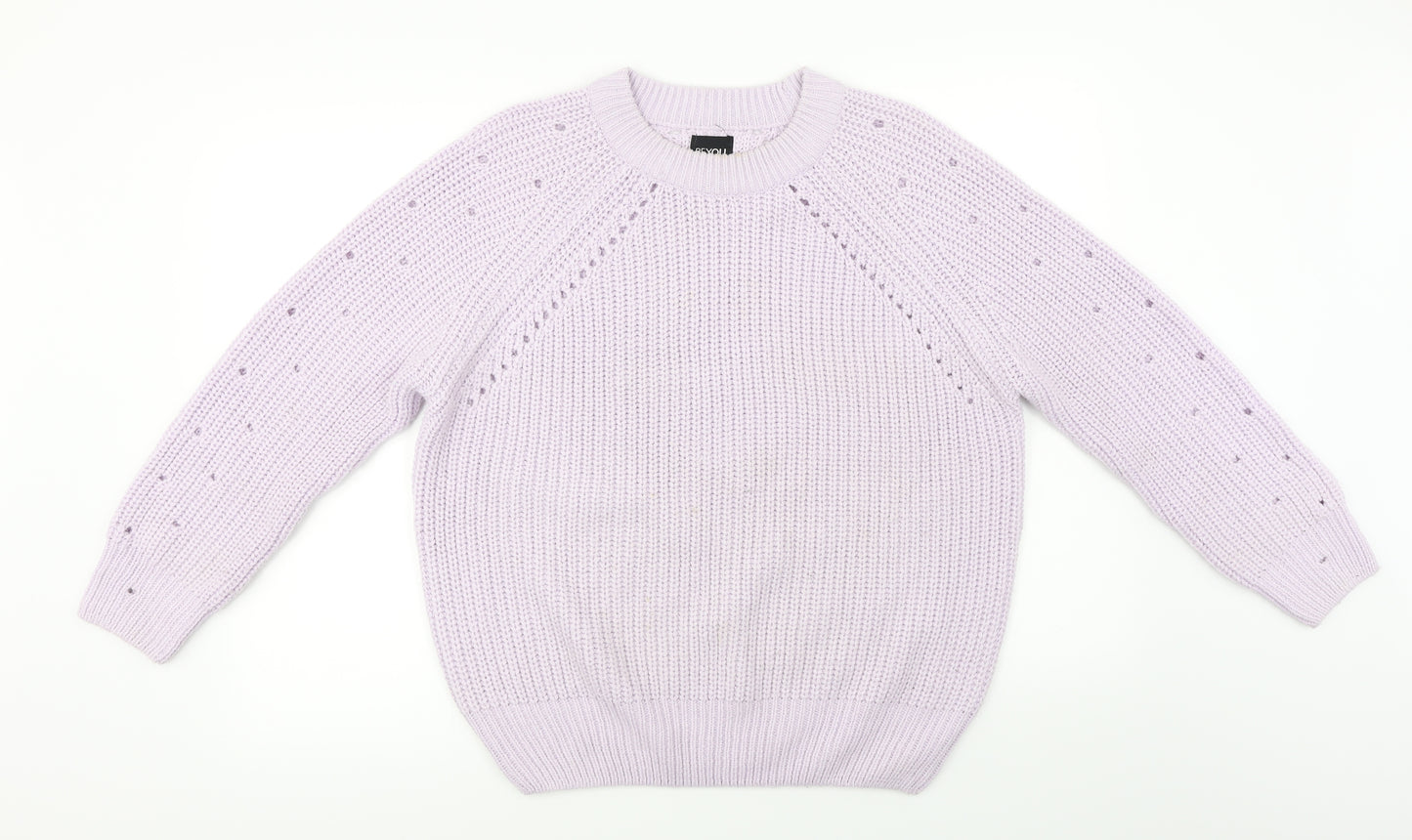 Be You  Womens Purple   Pullover Jumper Size 12