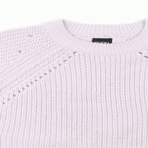 Be You  Womens Purple   Pullover Jumper Size 12