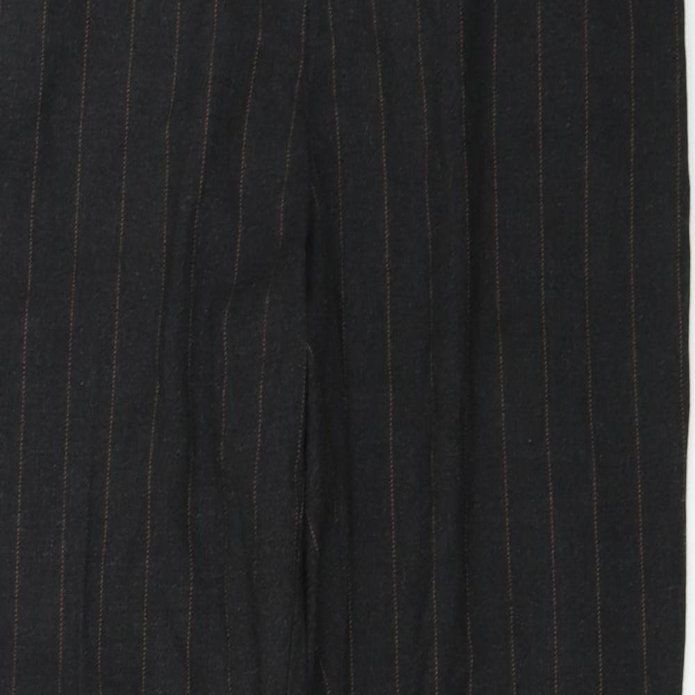 Papaya  Womens Brown Striped  Trousers  Size 14 L27 in