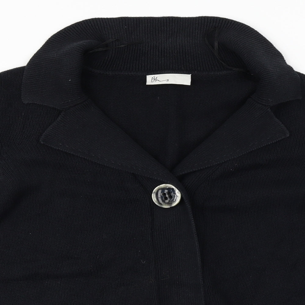 BHS  Womens Black   Cardigan Jumper Size 14