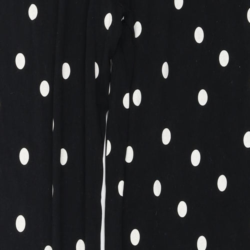 F&F  Womens Black Polka Dot  Trousers  Size 14 L24 in