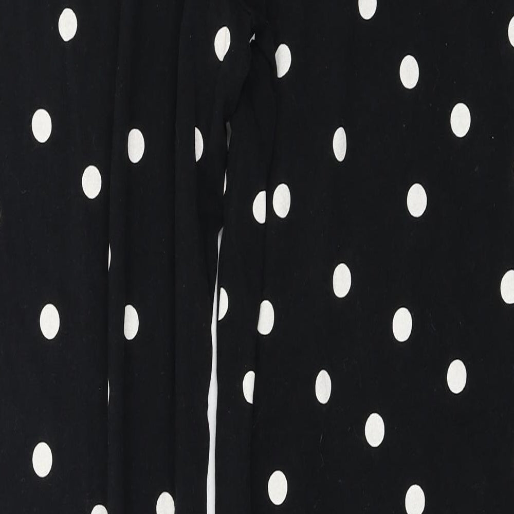 F&F  Womens Black Polka Dot  Trousers  Size 14 L24 in